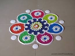 Diwali Special Easy Colorful Rangoli Design Innovative Rangoli Designs By Poonam Borkar Youtub Small Rangoli Design Colorful Rangoli Designs Simple Rangoli