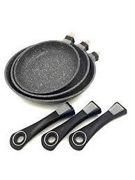 Triple fond compatible tous feux et 100% induction. Greblon Lot De 3 Poeles En Pierre De Haute Qualites Antiadhesif Compatible Tous Feux 100 Induction Adapte Au Fou Poele En Pierre Induction Batterie De Cuisine