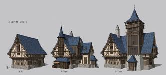 Artstation House Concept Art Hahi Yu Environment Concept Art Fantasy House Architecture Design Concept