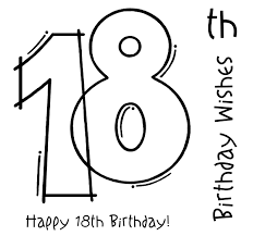 Birthday Wishes Clip Art Black And White Woodware Frs127 18th Birthday Clear Magic Single Stamp 18th Birthday Birthday Stamps Card Sentiments