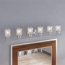 2:24 light brushed nickel bathroom vanity light. Beachcrest Home Derrick 6 Light Dimmable Vanity Light Reviews Wayfair