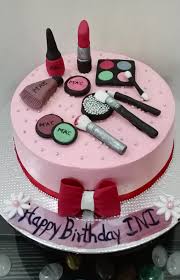 These cakes looks like polished and well crafted so they attracts guest's attention. Make Up Theme Cake For Beautiful Netra S Home Cakes Facebook