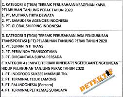 We did not find results for: Op Utama Tanjung Perak Beri Penganugrahan Penghargaan Kinerja Operasional Pelabuhan Terbaik Tepat Hari Perhubungan Detektifnews