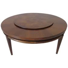 T H Robsjohn Gibbings Coffee Cocktail Table T H Robsjohn Gibbings Styled Lazy Susan Center American Mid Coffee Table Walnut Coffee Table Lazy Susan Table