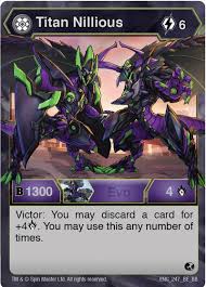 Discover these bakugan coloring pages. Titan Nillious Battle Brawlers Bakugan Tcg Tcgplayer Com
