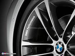 4x Bmw Performance Wheel Rims Decals White Performance Wheels Bmw Performance Wheel Rims
