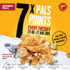 The manhattan fish market (mfm) has announced plans to rejuvenate 27 outlets across malaysia, which started at their wangsa walk branch in the fully revamped outlets are in wangsa walk, mid valley, sunway pyramid and setia city mall and the rest of the outlets have undergone minor facelifts. Sunway Pals Promotions 7x Pals Points