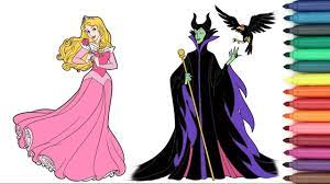 Here you can download all the coloring pages and print them for free. Disney Princess Aurora Vs Maleficent Coloring Page For Kids Youtube