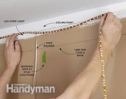 We will show you how to apply reflective tape for a smoother light output on your ceiling. How To Install Elegant Cove Lighting Diy Family Handyman