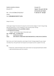7 surat undangan rapat kampus bem kema fe universitas ganteng (ug). Doc Surat Untuk Undangan Guru Ellya Sinaga Academia Edu