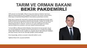 Türkiye cumhuriyeti tarım ve orman bakanlığı, türkiye cumhuriyeti cumhurbaşkanlığı'na bağlı olarak çalışan, tarım ve orman işlerinden sorumlu olan bakanlık. Bekir Pakdemirli Kimdir Tarim Ve Orman Bakani Bekir Pakdemirli Nin Kariyeri