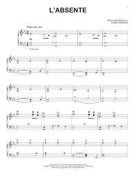 Piano sheet music amг©lie's waltz (yann tiersen. Yann Tiersen L Absente Sheet Music Download Pdf Score 410036