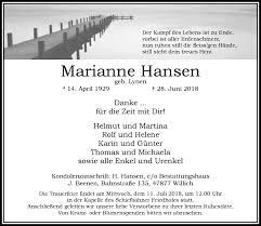 · 35 ratings · 18 reviews · 3 distinct works • similar authors. Traueranzeigen Von Marianne Hansen Trauer Und Gedenken