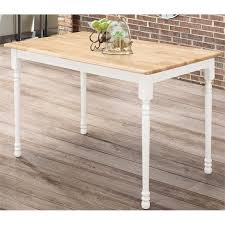 Dining table for 2 to 4 small space, kitchen table 47 inch heavy metal frame, easy assembly, for living room, rectangular brown doshoppingnow $ 79.00. Bowery Hill 47 X 30 Small Kitchen Table In Natural Brown And White Walmart Com Walmart Com