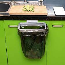 W and sticks out from the cabinet 3.74 in. 1pcs Hanging Trash Bag Holder Door Kitchen Cabinet Garbage Organizer