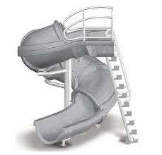 Its full corkscrew twist is made even more thrilling because it's covered. Sr Smith Vortex 10 7 Spiral Enclosed Commercial Swimming Pool Slide
