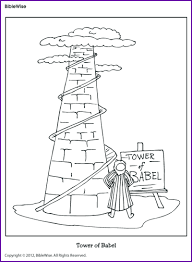 Show your kids a fun way to learn the abcs with alphabet printables they can color. Coloring Tower Of Babel Kids Korner Biblewise