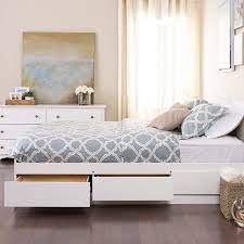 Make your bed the most versatile piece in your bedroom with the queen mate's platform storage bed with 6 drawers. Amazonsmile White Queen Mate S Platform Storage Bed With 6 Drawers Kitchen Dining Bed Frame With Storage Kids Beds With Storage Storage Bed