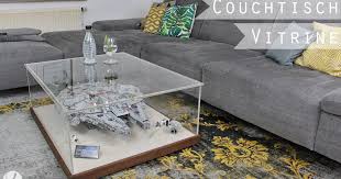 Couchtisch Diy Selber Bauen Vitrine Schaukasten Acrylglas Glas Holz Star Wars Millenium Falke Millenium Falcon Lego Prasen Couchtisch Tisch Vitrine