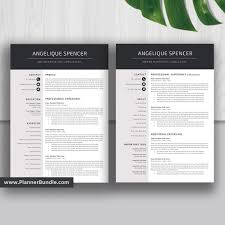 Teacher Resume Template Job Cv Template 1 2 3 Page Word Resume Creative And Modern Resume Design Teacher Resume Cover Letter Instant Download Angelique Plannerbundle Com