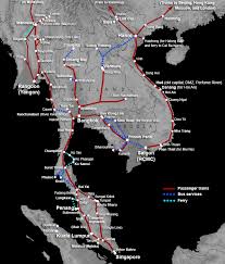 All languages of singapore, brunei & malaysia on this map. Map Of Train Routes In Singapore Malaysia Thailand Vietnam Burma