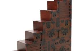 Tansu (箪笥) is the traditional mobile storage cabinetry indigenous to japan. Lot Art Japanese Double Sided Step Tansu Cabinet