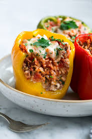 As we are both trying to lose some weight from the holidays, we are trying some healthier recipes. Stuffed Peppers Recipe Cooking Classy