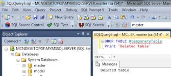 Temporary Tables In Sql Server 2012