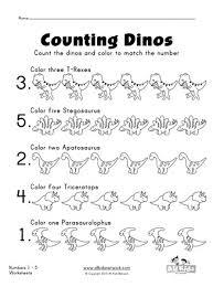 Lembaran kerja matematik seperti lembaran kerja bm sebelum ini, lembaran kerja mt ini juga diberi secara percuma kepada cikgu semua. Count The Dinosaurs Numbers 1 5 Worksheets All Kids Network
