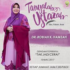 Jom sertai seminar bersama dr.robiah k.hamzah.penceramah hebat,ilmu bermanfaat.kita jumpa di kota bharu! Facebook
