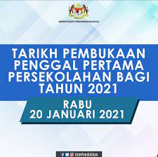 Cuti pertengahan penggal 26/27 mac hingga 3/4 april 2021. Tarikh Pembukaan Sekolah 2021