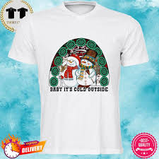 Official Baby It S Cold Outside Merry Christmas Shirt Hoodie Sweater Long Sleeve And Tank Top