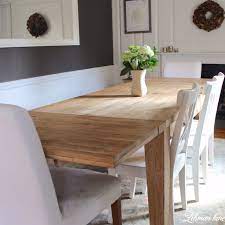 Restoration hardware inspired dining table. Diy Gorgeous Farmhouse Table For Free Tips For How To Refinish A Table That Looks Amazing Lehman Lane