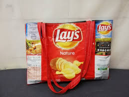 Sac Upcycling Sac Cabas Paquet De Chips Snack Recipes Chip Bag Chips