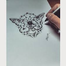 The latter can be a square or a circle with a mandala placed inside it. Butterfly Mandala Tattoo Google Suche Butterfly Mandala Tattoo Tattoos Butterfly Mandala
