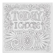 Free printable & coloring pages. Today I Choose Joy Coloring Poster Colorable Art Zazzle Com In 2021 Abstract Coloring Pages Mandala Coloring Pages Pattern Coloring Pages