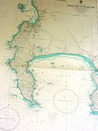 Table Bay To False Bay South Africa Vintage Nautical Chart