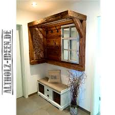 Garderobe Aus Altholz Und Scheitholz Als Blickfang Im Eingangsbereich Praktisch In Jeder Grosse Moglich Bitte Auf Anfrage Scheitholz Altholz Garderobe Holz