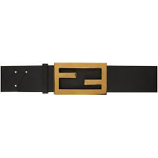 Fendi Reversible Beige And Orange Leather Ff Belt Fendi