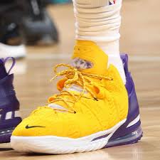454 results for lebron james 10 shoes. Nice Kicks On Twitter Lebron James Is Wearing A Lakers Themed Nike Lebron 18 Tonight Against The Grizzlies