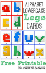 Lego 2d alphabet printable cards feature. Alphabet Lego Cards Lowercase Free Printable Wildflower Ramblings New