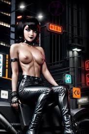 Neon Nights with nude Mavis Dracula - NSFW AI Pics