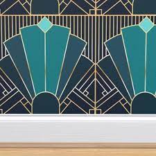 Art Deco In Teal In 2021 Art Deco Colors Art Deco Bedroom Art Deco Bathroom