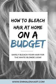 How To Bleach Hair At Home For The White Blonde Look Bleach Blonde Hair Bleached Hair Blonde Hair At Home
