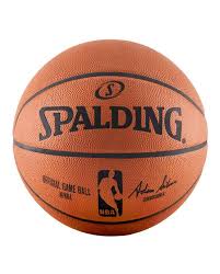 Basketball is a team sport in which two teams, most commonly of five players each, opposing one another on a rectangular court, compete with the primary objective of shooting a basketball (approximately 9.4 inches (24 cm) in diameter) through the defender's hoop (a basket 18 inches (46 cm) in diameter mounted 10 feet (3.048 m) high to a backboard at each end of the court) while preventing the. Spalding Nba Official Game Ball Spalding Com