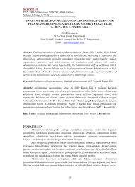 Hubungan administrasi, organisasi, dan manajemen. Pdf Evaluasi Terhadap Pelaksanaan Administrasi Kesiswaan Pada Sekolah Menengah Pertama Negeri 1 Kusan Hilir Kabupaten Tanah Bumbu