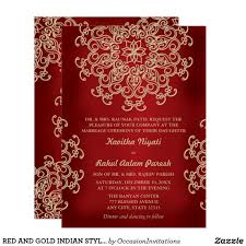 Red And Gold Indian Style Wedding Invitation Zazzle Com Indian Wedding Invitations Wedding Invitation Cards Wedding Invitations