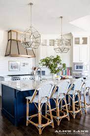 The reason for updating my kitchen is because i was beginning to feel like i was cooking in a cave. White Kitchen With Navy Blue Island Reno Ideas Home Bunch Interior Design Ideas