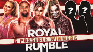 Wrestlers' names with the last two remaining in the royal rumble. 6 Possible Wwe Royal Rumble 2021 Winners Youtube