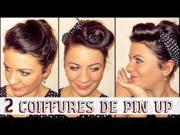 L'époque durant laquelle les formes pulpeuses sont plus que jamais sources de désir. 2 Coiffures De Pin Up Retro Pour Le Reveillon L A Hairstyle Inspiration Youtube